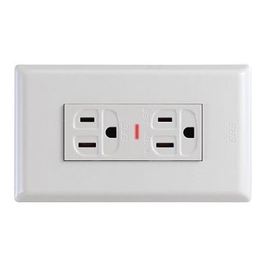 ET-4602LED 接地雙插座附指示燈